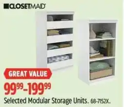 Canadian Tire Selected Modular Storage Units offer