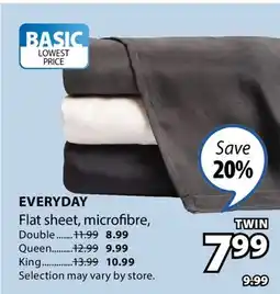 JYSK EVERYDAY Flat sheet Twin offer