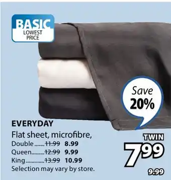 JYSK EVERYDAY Flat sheet Twin offer