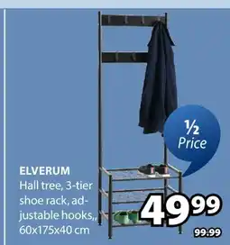 JYSK ELVERUM Hall tree 3-tier shoe rack offer