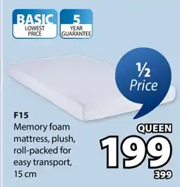 JYSK F15 Memory foam mattress offer