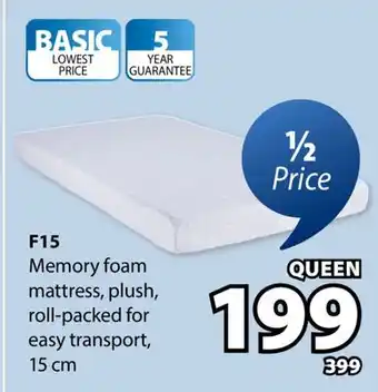 JYSK F15 Memory foam mattress offer