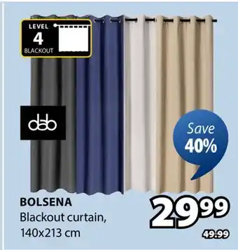 JYSK BOLSENA Blackout curtain offer