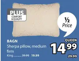 JYSK BAGN Sherpa pillow, medium firm offer