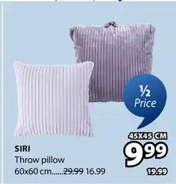 JYSK SIRI Throw pillow offer