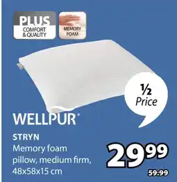 JYSK STRYN Memory foam pillow offer