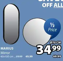 JYSK MARIUS Mirror 70 cm offer