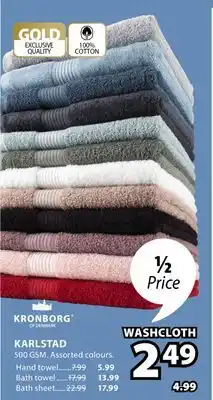 JYSK KARLSTAD WASHCLOTH offer