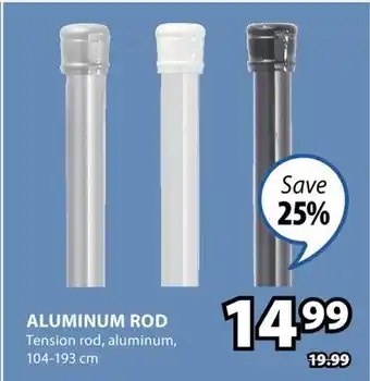 JYSK ALUMINUM ROD Tension rod offer