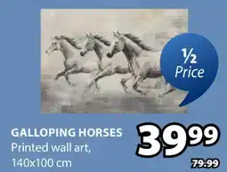 JYSK GALLOPING HORSES wall art offer