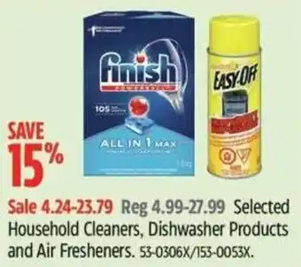 Canadian Tire Selected Household Cleaners, Dishwasher Products and Air Fresheners offer