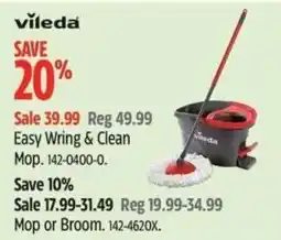 Canadian Tire Easy wring & clean mop offer