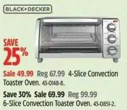 Canadian Tire Black + decker 4-slice convection toaster oven offer