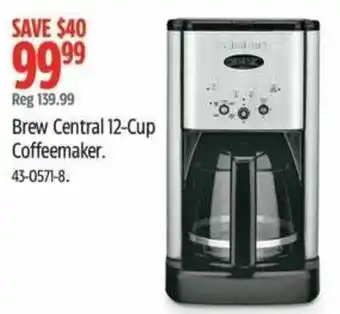 Canadian Tire Brew central 12-cup coffeemaker offer