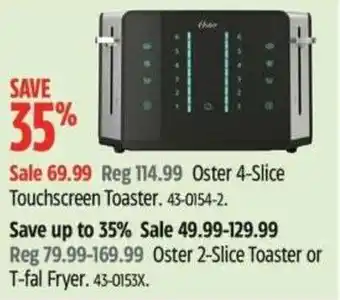 Canadian Tire Oster 4-Slice Touchscreen Toaster offer