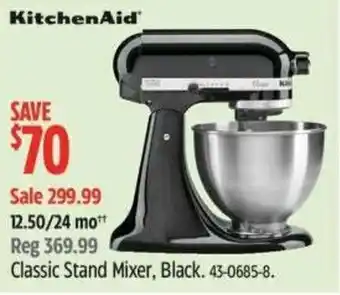 Canadian Tire KitchenAid classic stand mixer offer