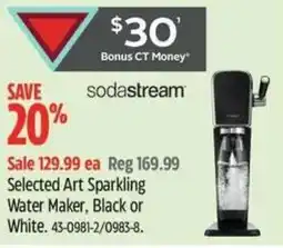 Canadian Tire Selected Art Sparkling Water Maker, Black or White offer