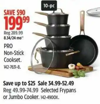 Canadian Tire PRO Non-Stick Cookset offer