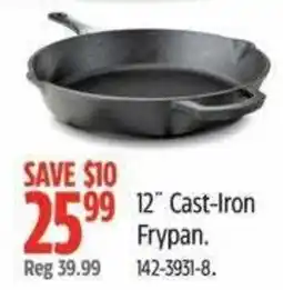 Canadian Tire Master chef cast-iron frypan offer