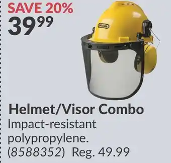 Princess Auto Helmet/Visor Combo offer