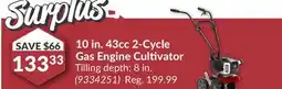 Princess Auto 10 in. 43cc 2-Cycle Gas Engine Cultivator offer