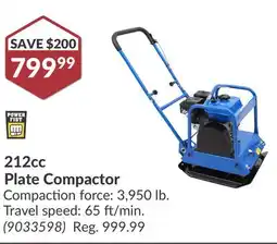 Princess Auto 212cc Plate Compactor offer