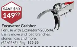 Princess Auto Excavator Grabber offer