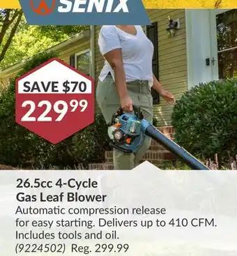 Princess Auto 26.5cc 4-Cycle Gas Leaf Blower offer