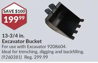 Princess Auto 13-3/4 in. Excavator Bucket offer