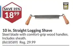 Princess Auto 10 in. Straight Logging Shave offer