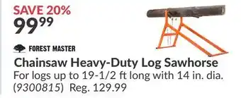 Princess Auto Chainsaw Heavy-Duty Log Sawhorse offer