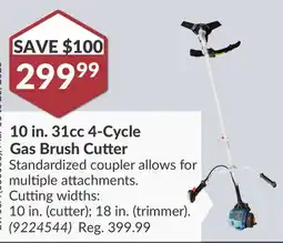 Princess Auto 10 in. 31cc 4-Cycle Gas Brush Cutter offer