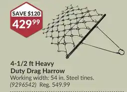 Princess Auto 4-1/2 ft Heavy Duty Drag Harrow offer