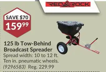 Princess Auto 125 lb Tow-Behind Broadcast Spreader offer