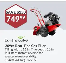 Princess Auto 209cc Rear-Tine Gas Tiller offer