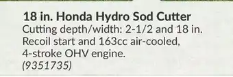 Princess Auto 18 in. Honda Hydro Sod Cutter offer