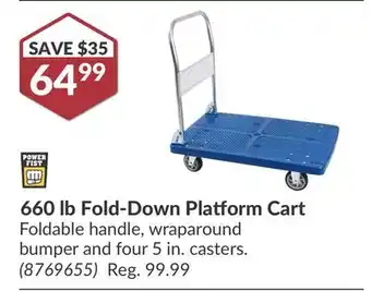 Princess Auto 660 Fold-Down Platform Cart offer