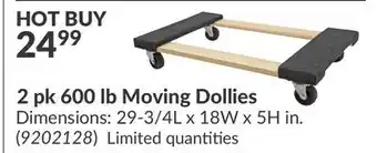 Princess Auto 2 pk 600 lb Moving Dollies offer