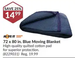 Princess Auto 72 x 80 in. Blue Moving Blanket offer