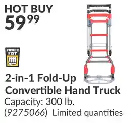 Princess Auto 2-in-1 Fold-Up Convertible Hand Truck offer