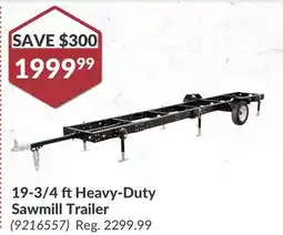 Princess Auto 19-3/4 ft Heavy-Duty Sawmill Trailer offer