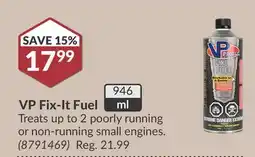 Princess Auto VP Fix-It Fuel offer