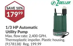 Princess Auto 1/3 HP Automatic Utility Pump offer