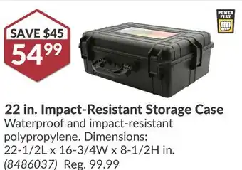 Princess Auto 22 in. Impact-Resistant Storage Case offer