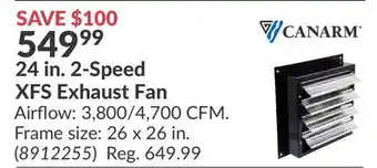 Princess Auto 24 in. 2-Speed XFS Exhaust Fan offer