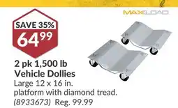 Princess Auto 2 pk 1, 500 lb Vehicle Dollies offer