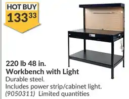 Princess Auto 48 in. Workbench with Light offer