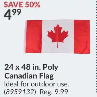 Princess Auto 24 x 48 in. Poly Canadian Flag offer