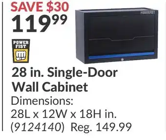 Princess Auto 28 in. Single-Door Wall Cabinet offer