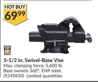 Princess Auto 5-1/2 in. Swivel-Base Vise offer